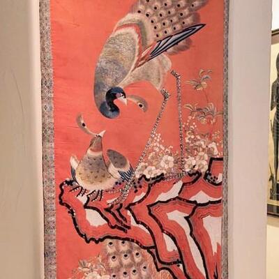 Silk Oriental Wall Hanging