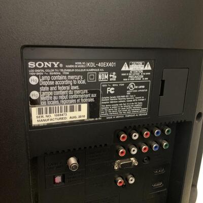 #5 Sony Bravia Flatscreen TV 40â€