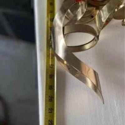 Modern vintage Mascot International brass wall sconce