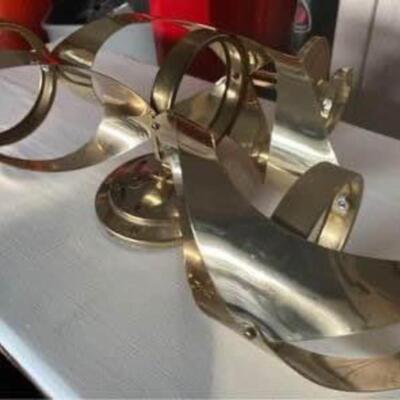 Modern vintage Mascot International brass wall sconce