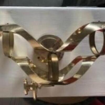 Modern vintage Mascot International brass wall sconce