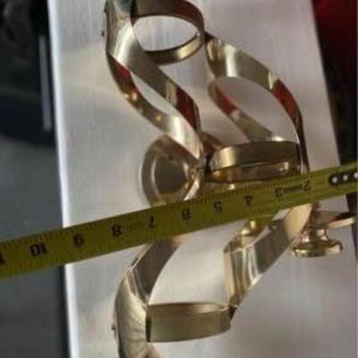 Modern vintage Mascot International brass wall sconce