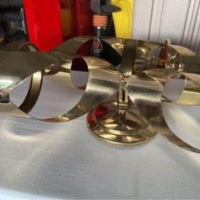 Modern vintage Mascot International brass wall sconce