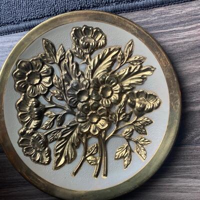 Vintage made in England brass charger