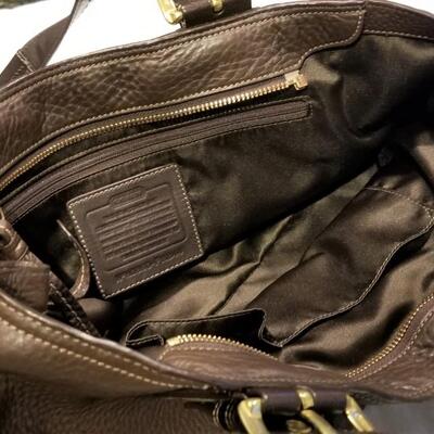 Lot #100  Vintage COACH leather handbag  - great condition