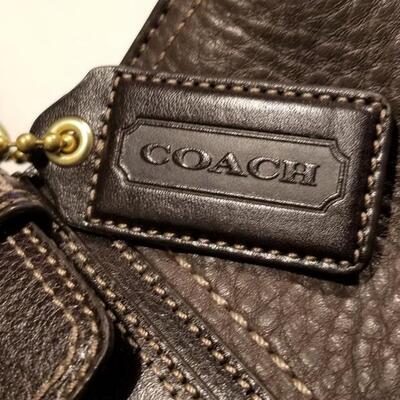 Lot #100  Vintage COACH leather handbag  - great condition