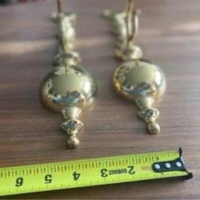 Vintage brass sconce set
