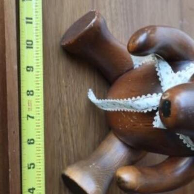 Vintage RARE T.L. Plum wooden bear set