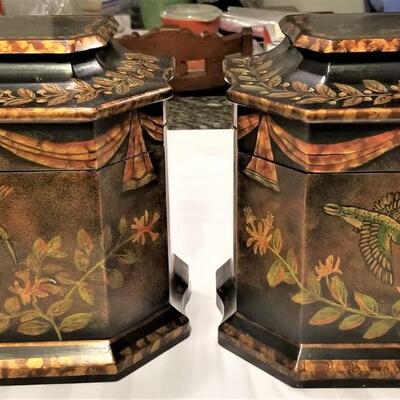 Lot #110  Pair of High-End Decorator Bookends with Storage Compartment
