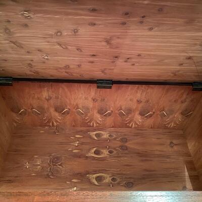All wood cedar chest