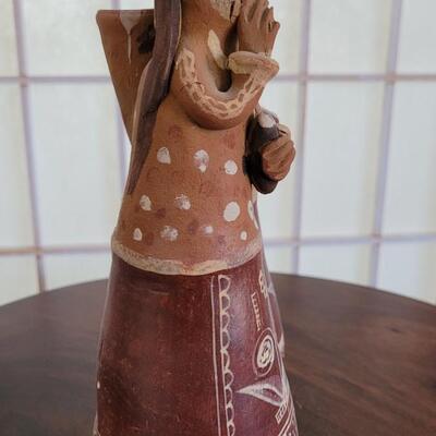 Lot 89: Vintage Peruvian Ceramic Candleholder Whistle