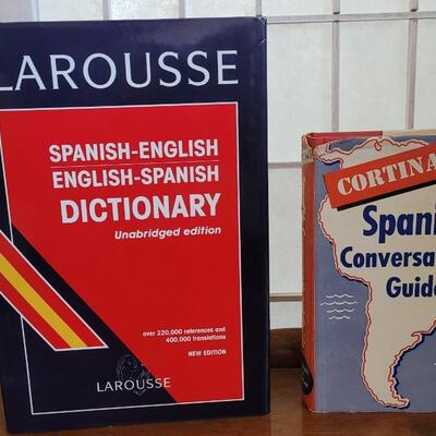 Lot 121: Spanish Dictionary & Conversational Spanish Books