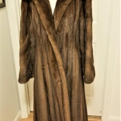 Lot #111 Stunning Full Length Mink Coat - great condition