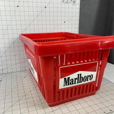 #17 Vintage Marlboro Plastic Hand Shopping Basket