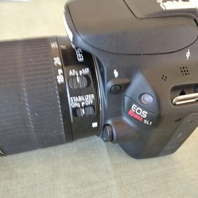 LOT 11 CANON REBEL CAMERA WITH CASE AND ACCESSORIES