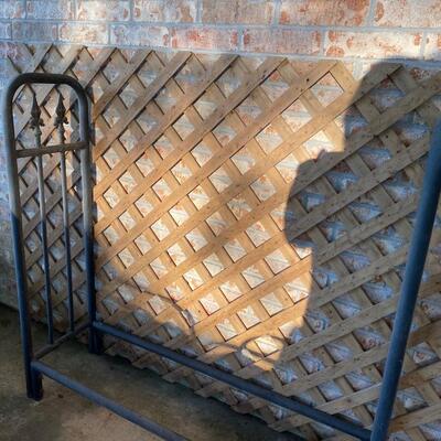 Metal firewood rack