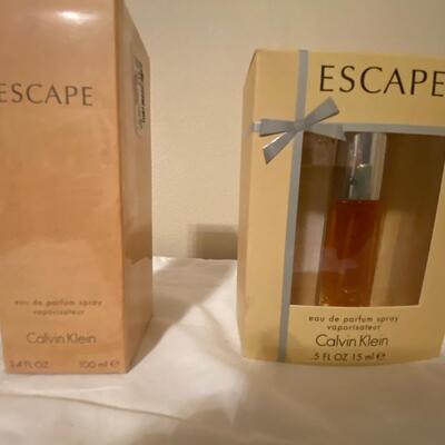 Calvin Klein lot C: NEW in box, 2 bottles of Escape eau de parfum spray
