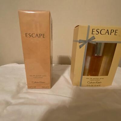 Calvin Klein lot C: NEW in box, 2 bottles of Escape eau de parfum spray