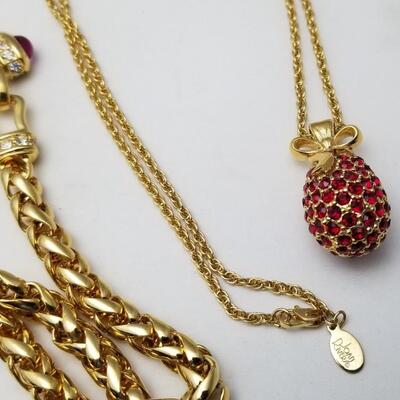 Lot #116  Two great Vintage Costume Jewelry necklaces -  Nolan Miller and Joan Rivers