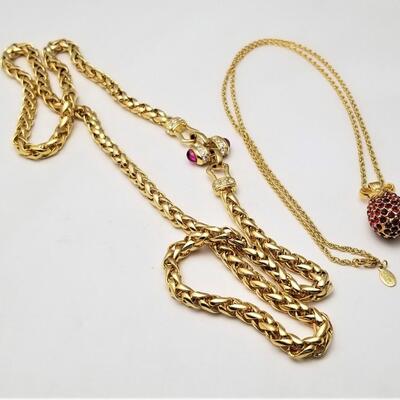 Lot #116  Two great Vintage Costume Jewelry necklaces -  Nolan Miller and Joan Rivers