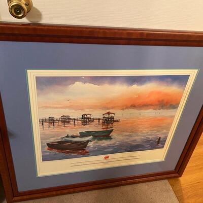 Lake Pontchartrain Basin Foundation signed and numbered framed print