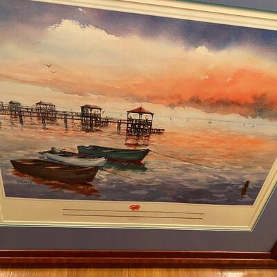 Lake Pontchartrain Basin Foundation signed and numbered framed print