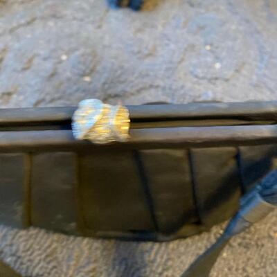 Vintage Paris satin black handbag