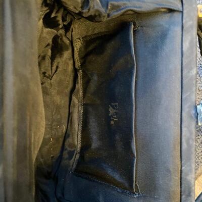 Vintage Paris satin black handbag