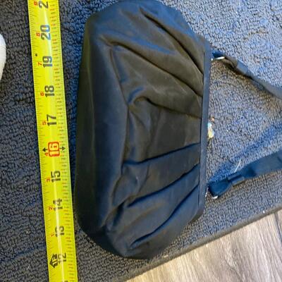 Vintage Paris satin black handbag