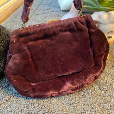 Vintage velvet small handbag