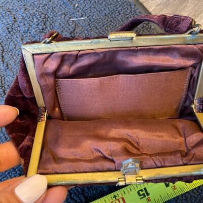 Vintage velvet small handbag