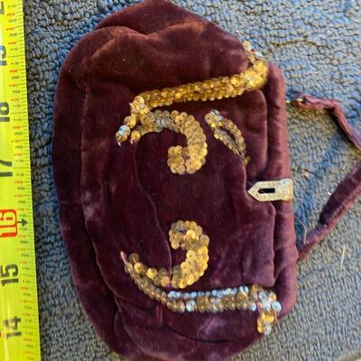 Vintage velvet small handbag