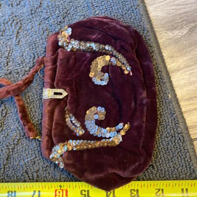 Vintage velvet small handbag