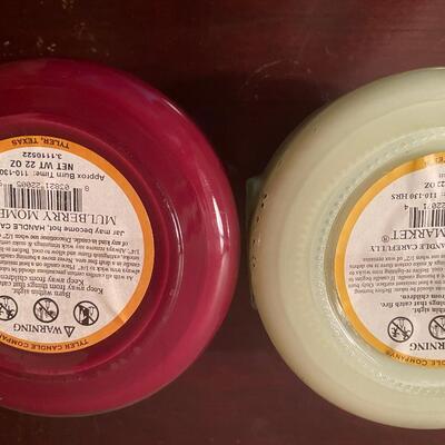 Lot of two Tyler candles, NEW