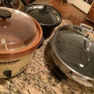 Vintage Crockpot, Crockpot insert, Cuisinart griddle