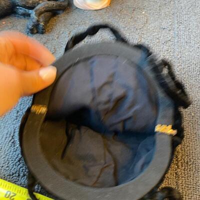 Vintage velvet round handbag