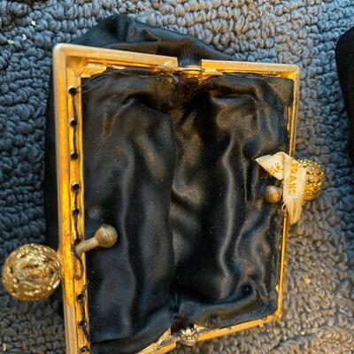 Vintage made in France embroidered handbag