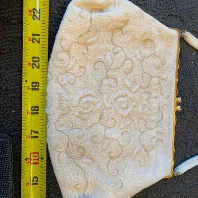 Vintage white intricate beaded In france