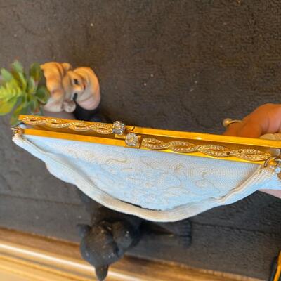 Vintage white intricate beaded In france