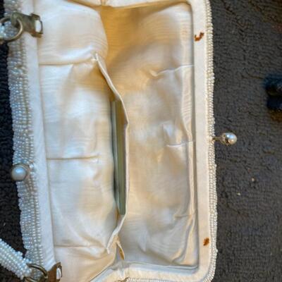 Vintage beaded handbag with rose details