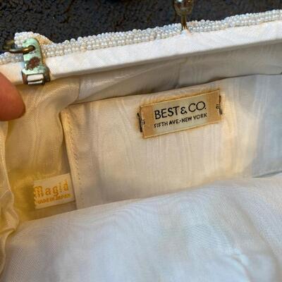 Vintage beaded handbag with rose details