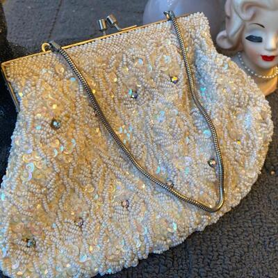 Vintage intricate beaded handbag
