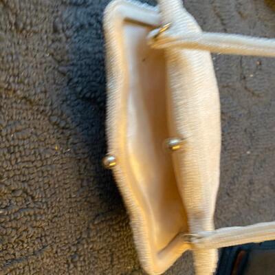 Vintage well made beaded handbag and satin interior
