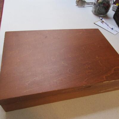 Lined Wood Silverware Box by McGraw