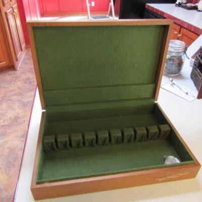 Lined Wood Silverware Box by McGraw
