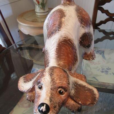 Large Vintage Ceramic 'Playful Dog' Bank