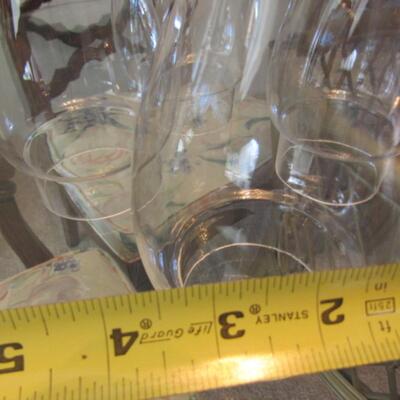 Set of Four Glass Hurricane Shades