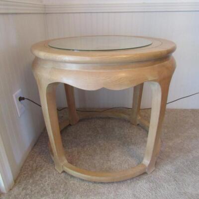 Carved Wood Side/Accent Table