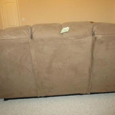 Suede Reclining Sofa