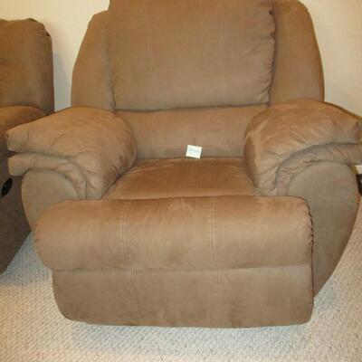 Suede Rocker Recliner